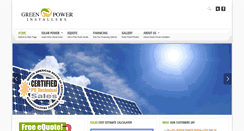 Desktop Screenshot of greenpowerinstallers.com