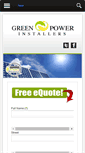 Mobile Screenshot of greenpowerinstallers.com